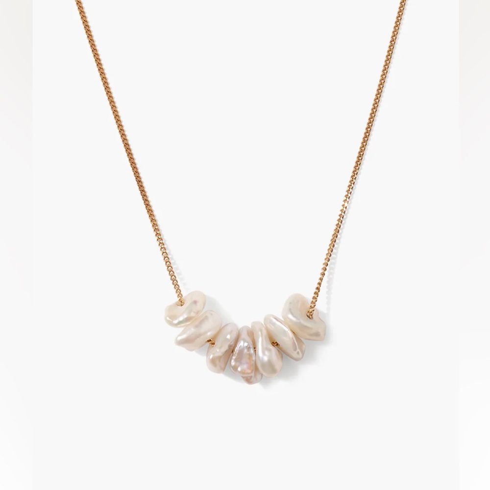 Anini Pearl Necklace Gold